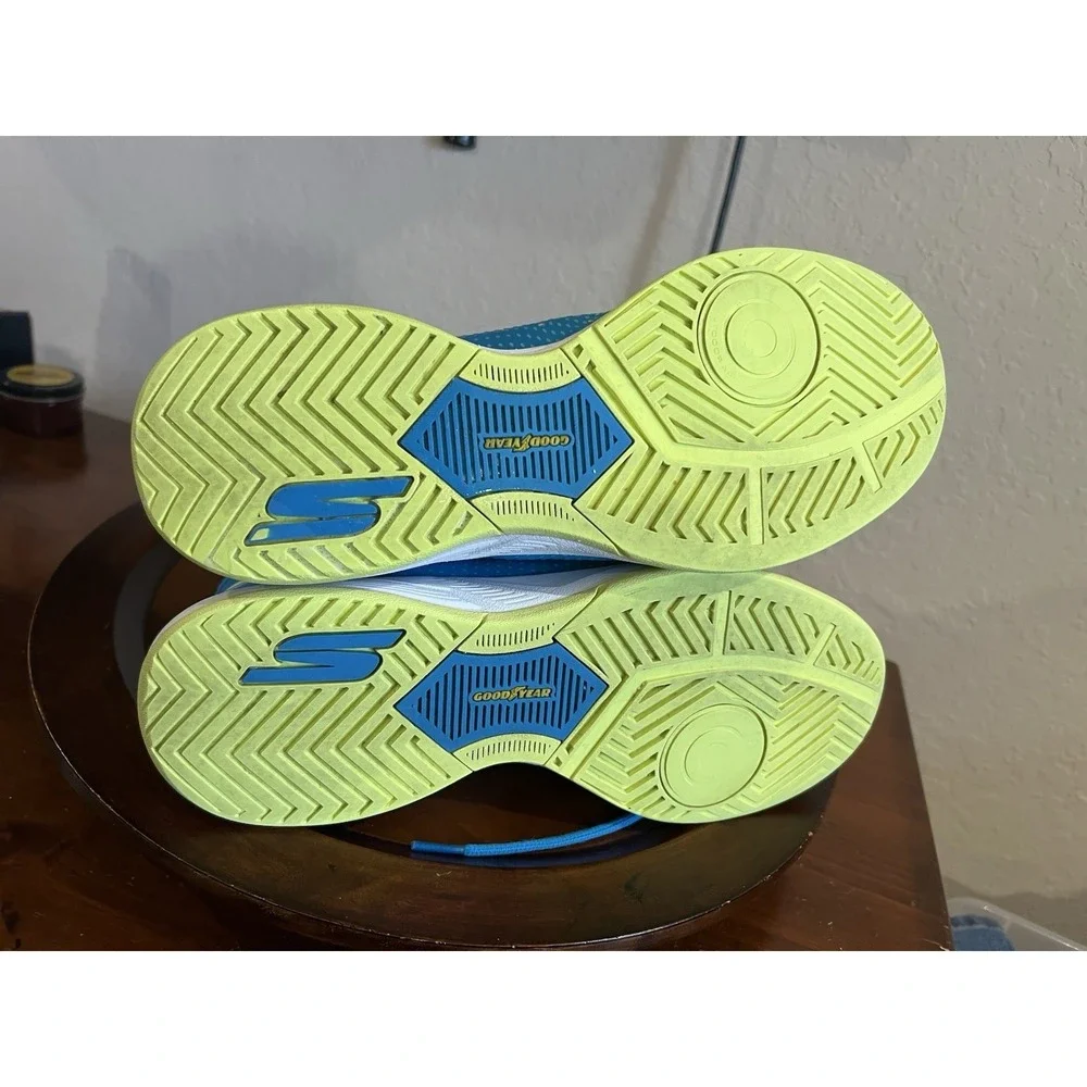 Skecher Viper Court Mens Pickleball Shoes Mens  10 Teal Lime Arch Fit‎ Comfort